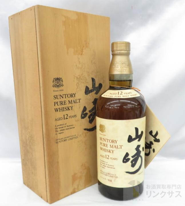 山崎12年特級ラベル向獅子木箱760ml